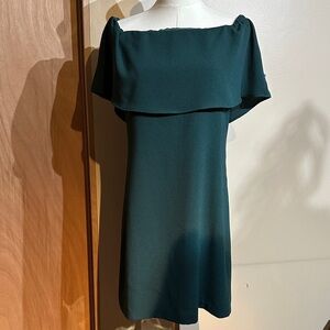 Charlie Holiday Strapless Dark Green Dress